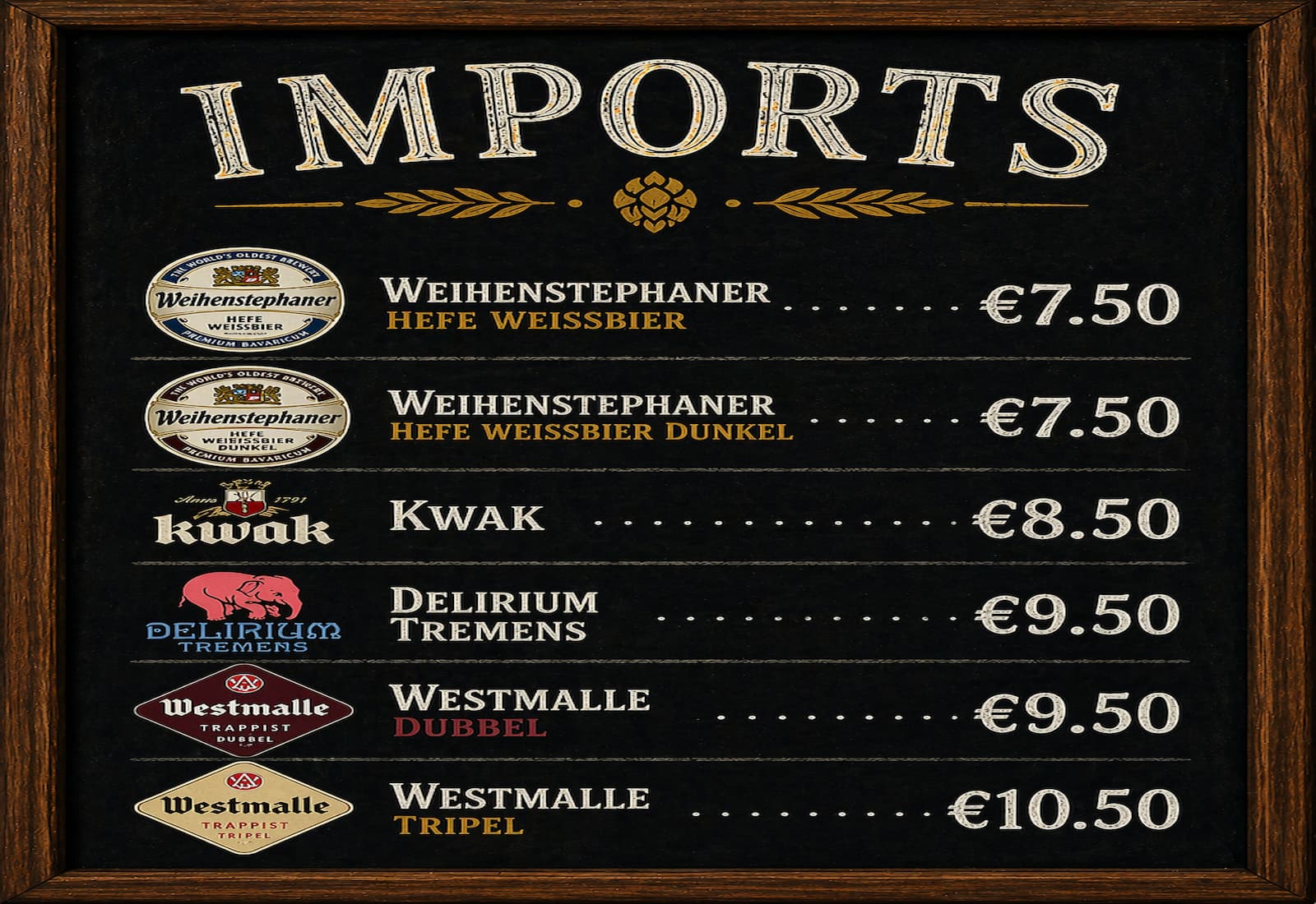 Imported Beers