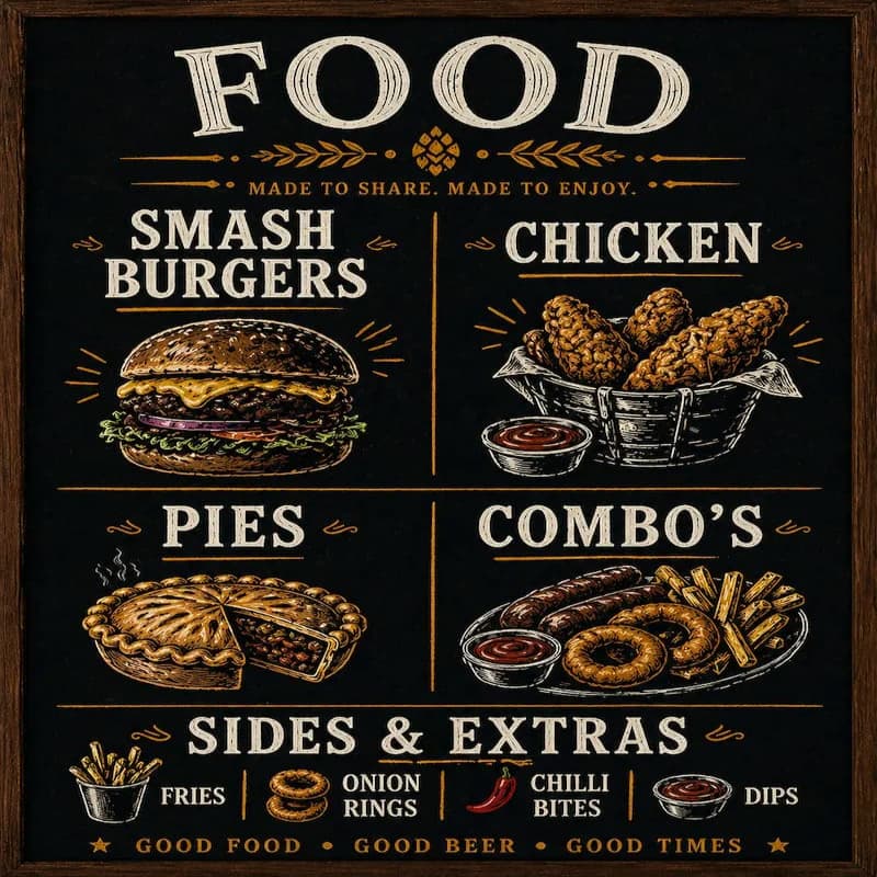 Food menu graphic