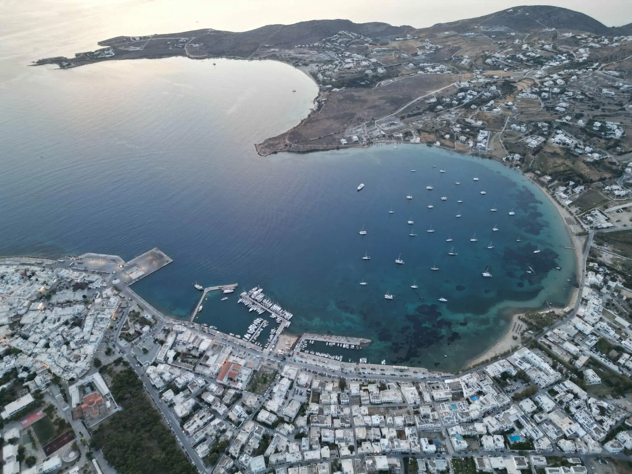 Paroikia harbour and old town, Paros